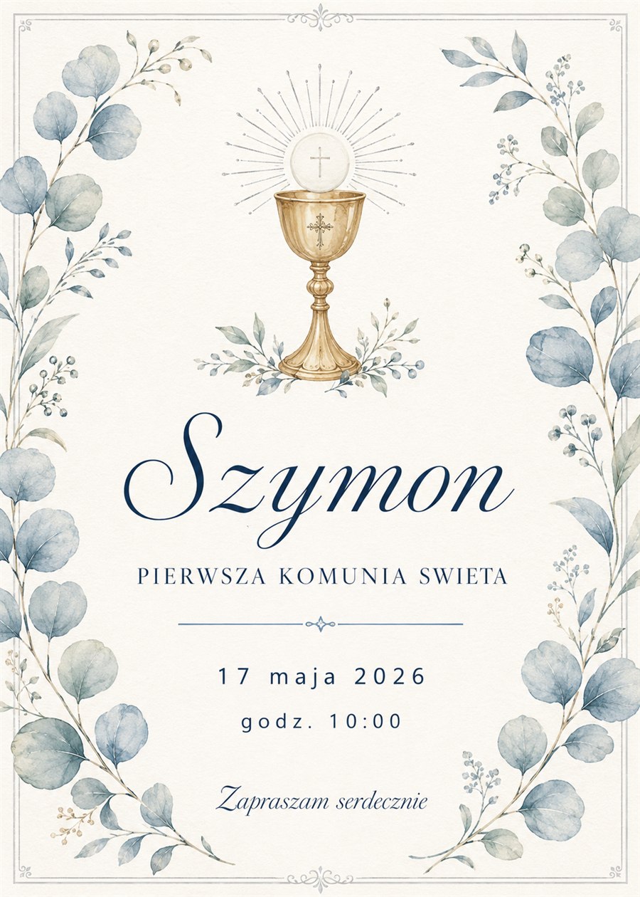 Szymon — I Komunia Święta