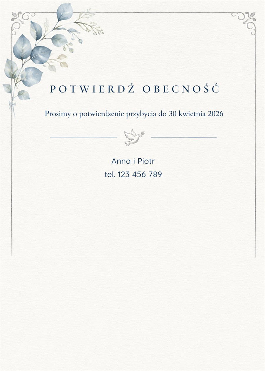 Potwierdzenie obecności